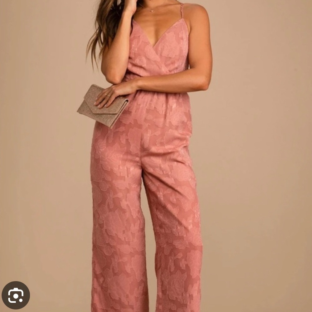 Lulu’s Dusty Rose Jumpsuit
